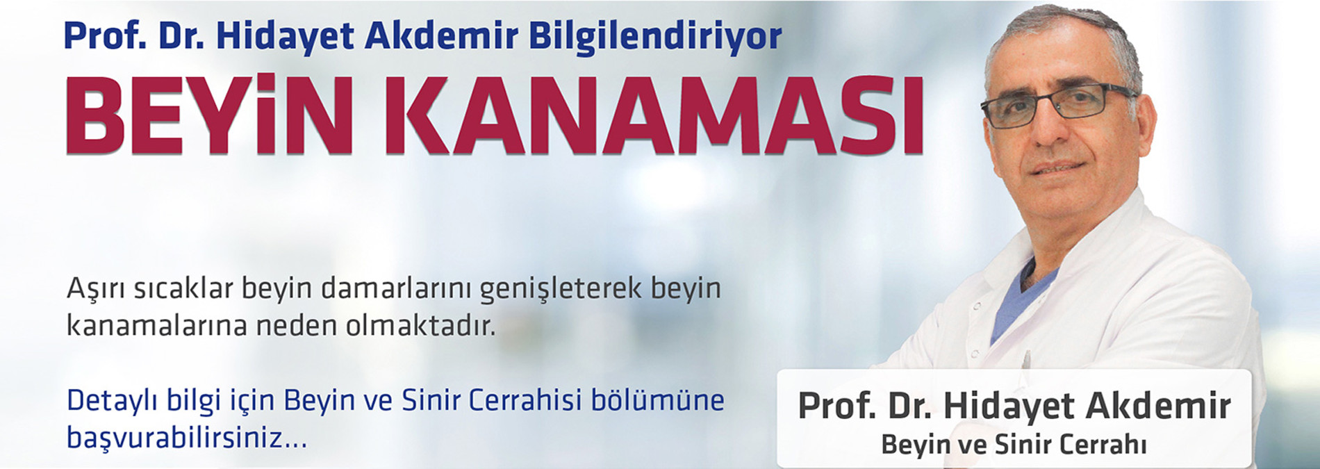 Prod.Dr.HidayetAkdemir Beyin Tümörü