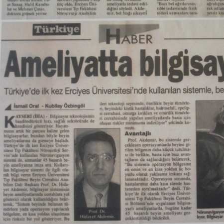 Ameliyatta Bilgisayarlı Dönem